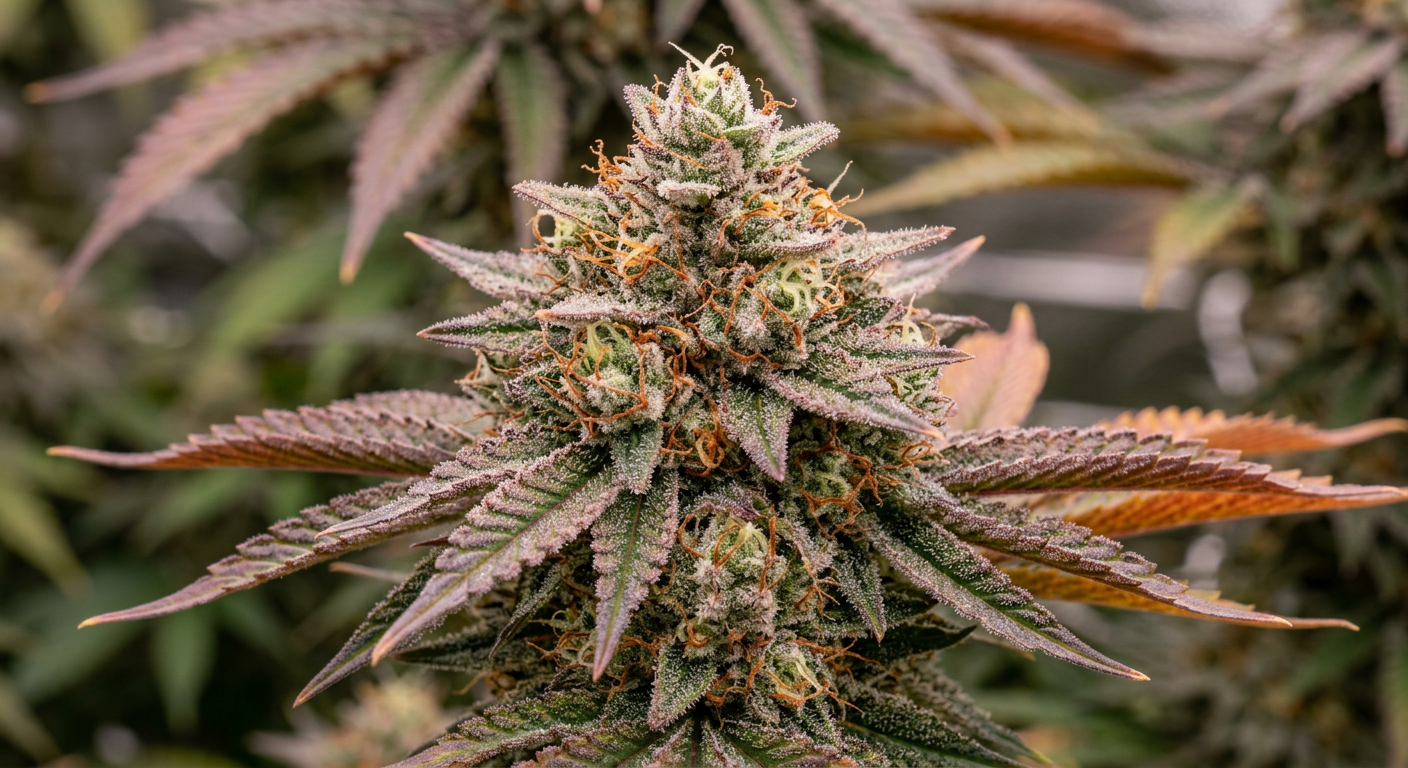 Late-stage flowering cola — dense structure demands RH below 50%