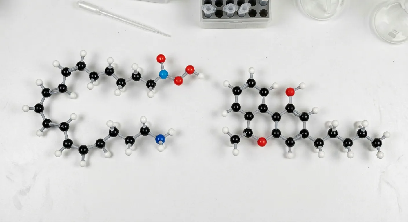 Is Anandamide the Same as THC? A Direct Molecular Comparison
