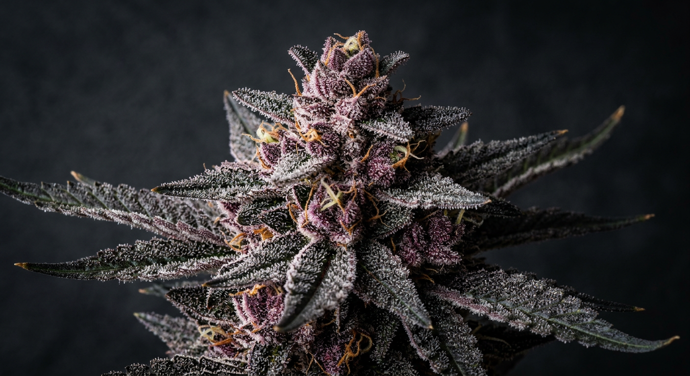🟡 #4 — Purple Power Feminized: Indica Relaxation with Color