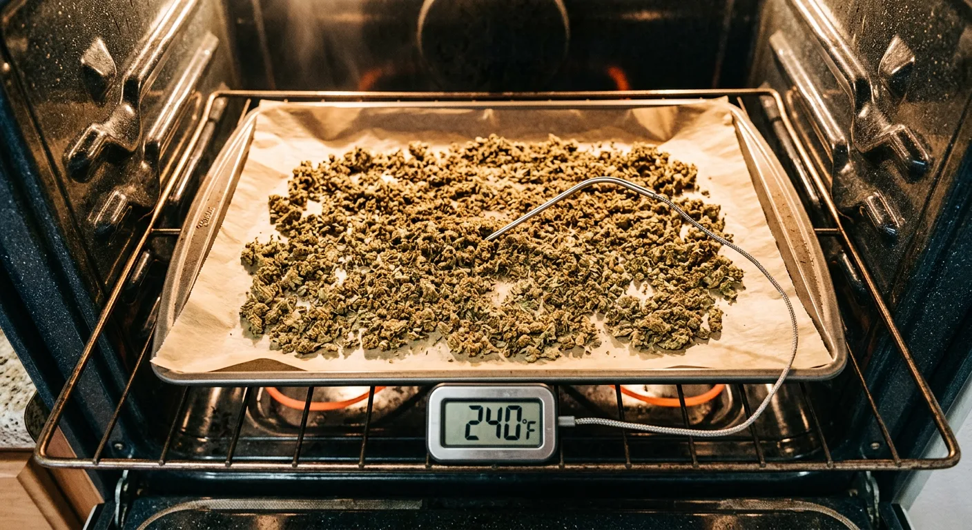 Decarboxylating cannabis at 240°F preserves significantly more terpenes than higher-heat methods
