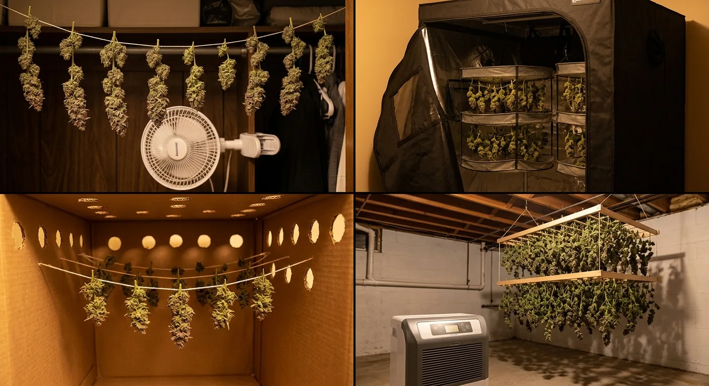 DIY Cannabis Drying Locations: Pros, Cons & Real Setup Costs