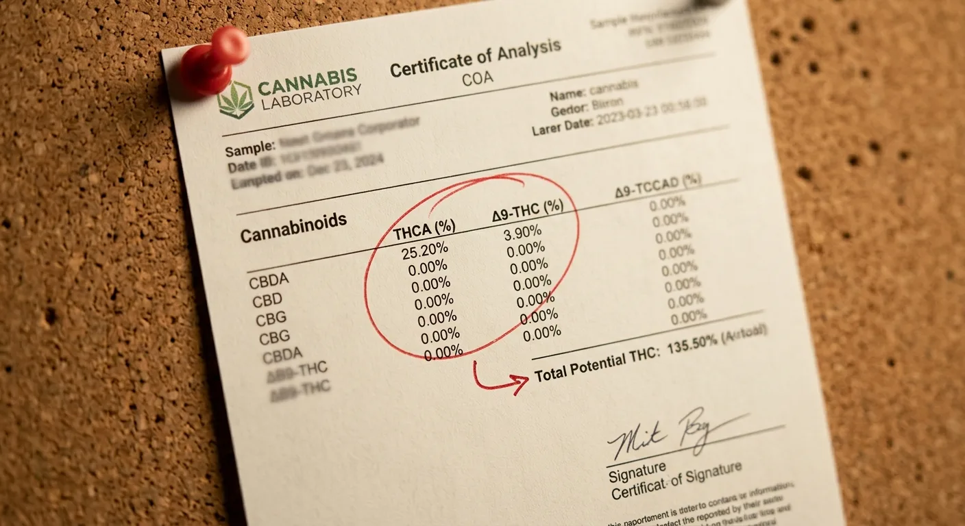 The THCA vs. THC Labeling Problem That Inflates Every Number