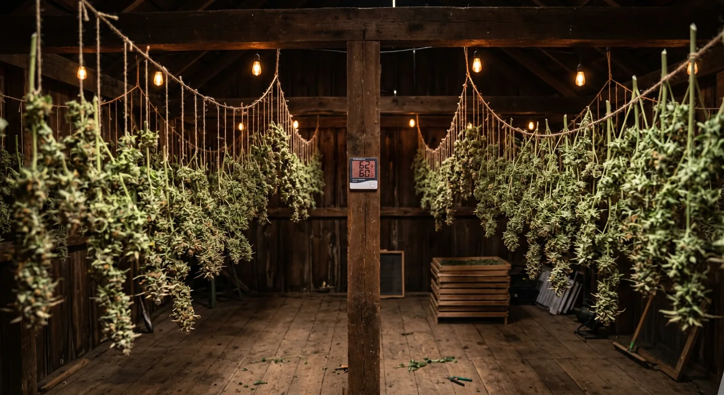 Slow drying at 60–65°F and 55–65% RH is the single most important post-harvest decision for terpene preservation.