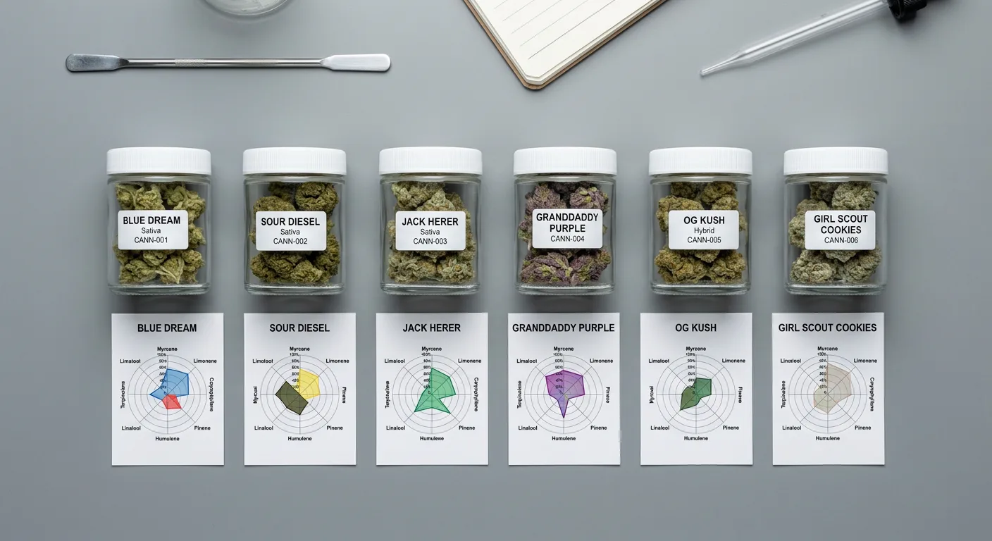 Terpene Profile Comparison: All Six Families Side by Side