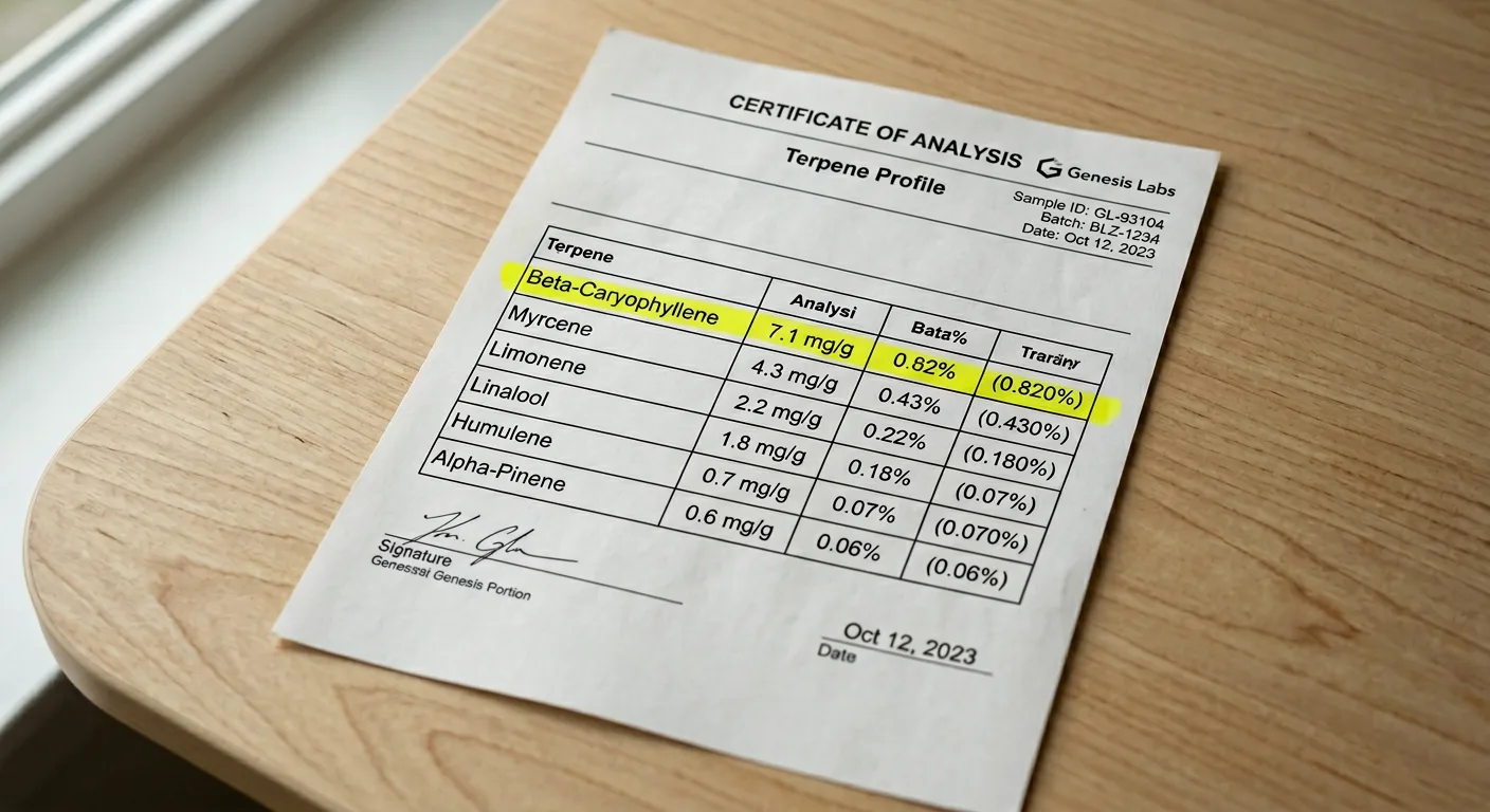 What 'High Caryophyllene' Actually Means in Lab Data