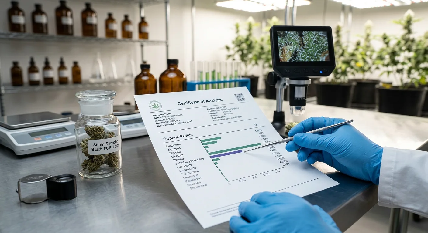 How to Identify High-Caryophyllene Strains on a COA Lab Report