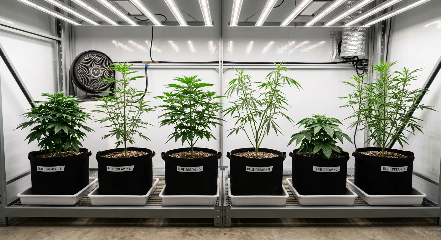 Same strain, six different phenotypes — pheno hunting demands higher seed quantities.