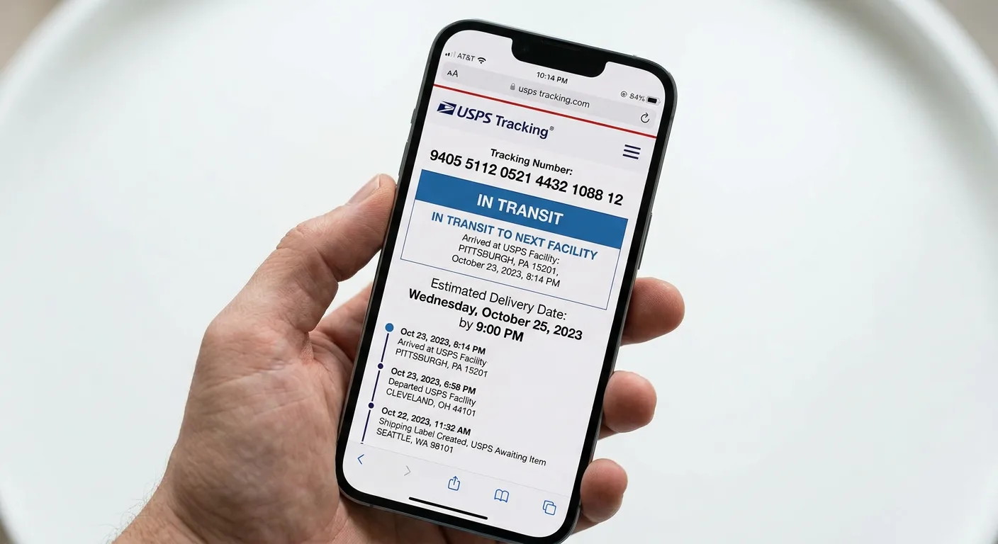 Legitimate tracking shows real carrier movement — verify every tracking number directly on the carrier's website.