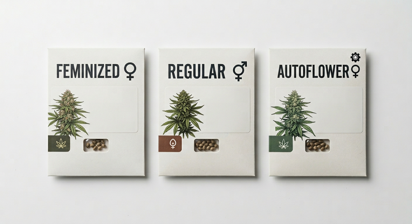 Feminized, Regular, and Autoflower: What the Type Label Really Means