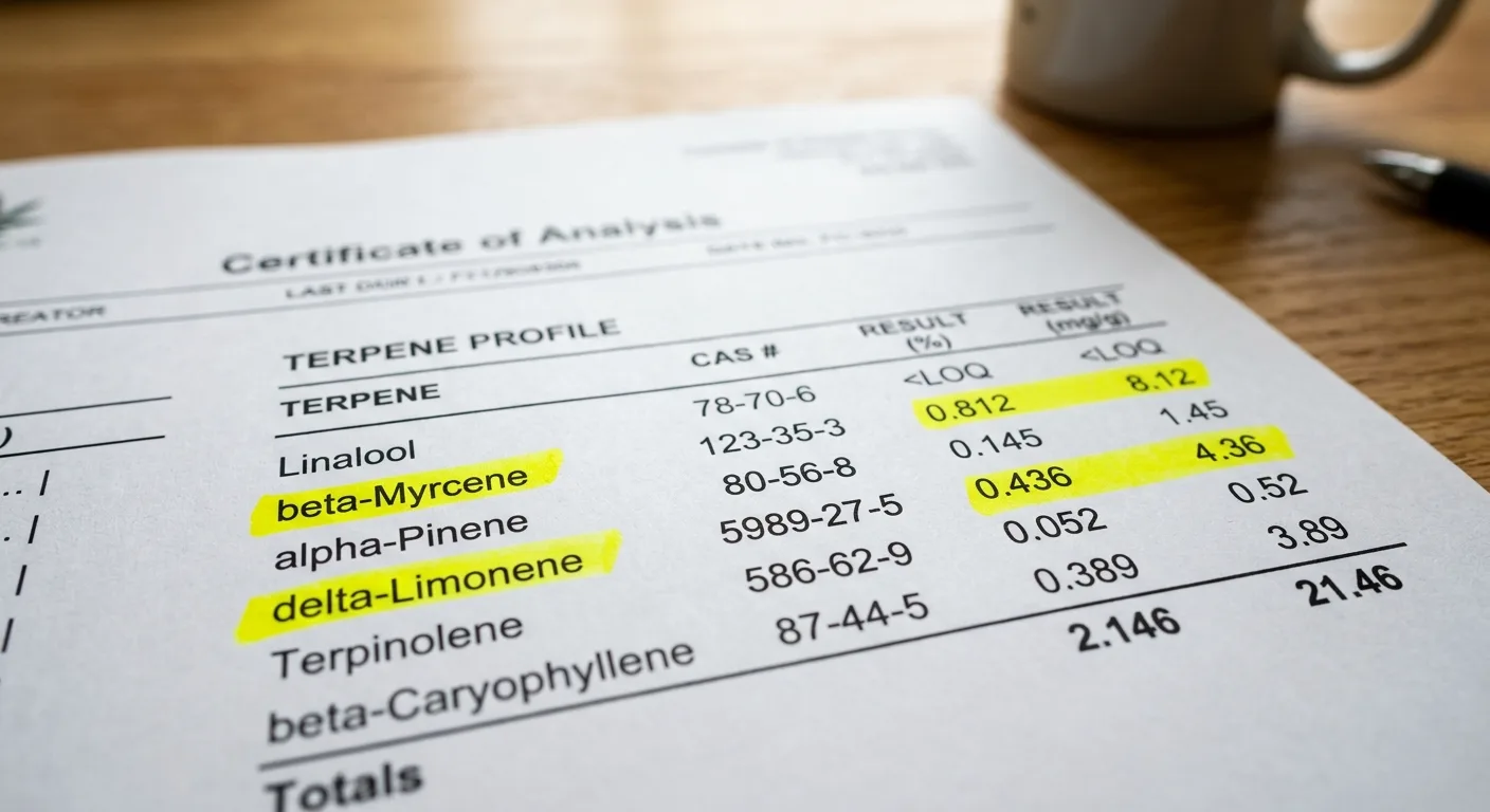 The Anatomy of a Terpene Panel on a Cannabis COA