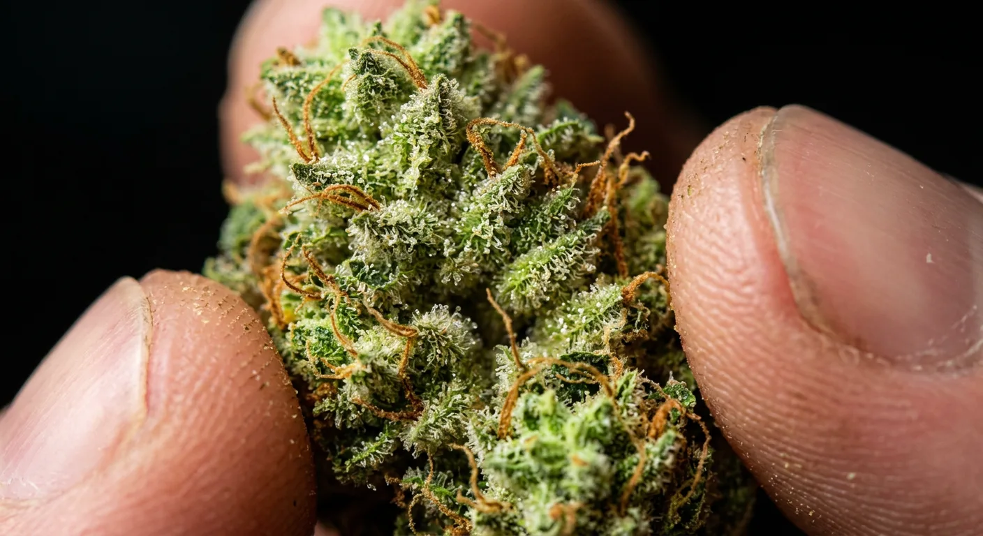 Close inspection of fresh trichome-covered cannabis reveals volatile terpene signatures including ocimene