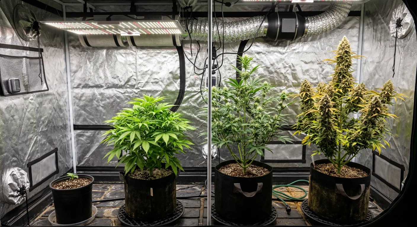 Autoflower Perpetual Harvest: One Tent, Multiple Stages
