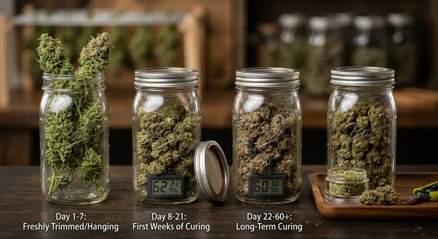 Quick-Reference Curing Timeline for Small Harvests