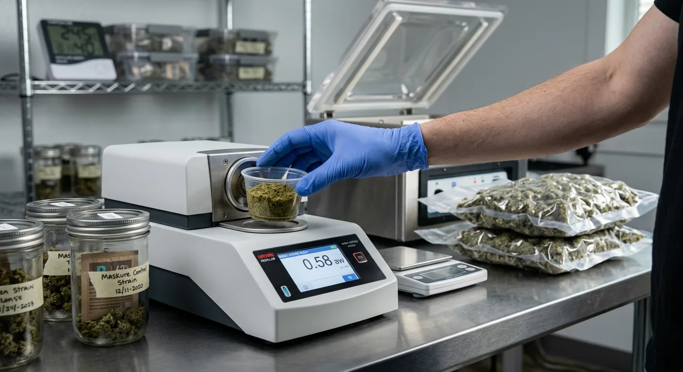 Water Activity and Long-Term Cannabis Storage