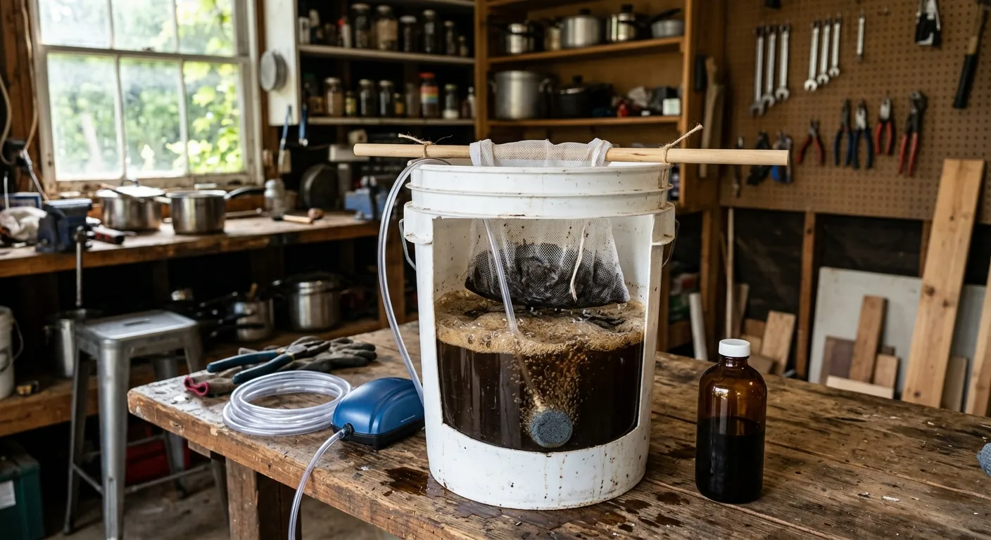 How to Make Actively Aerated Worm Castings Tea (AACT)