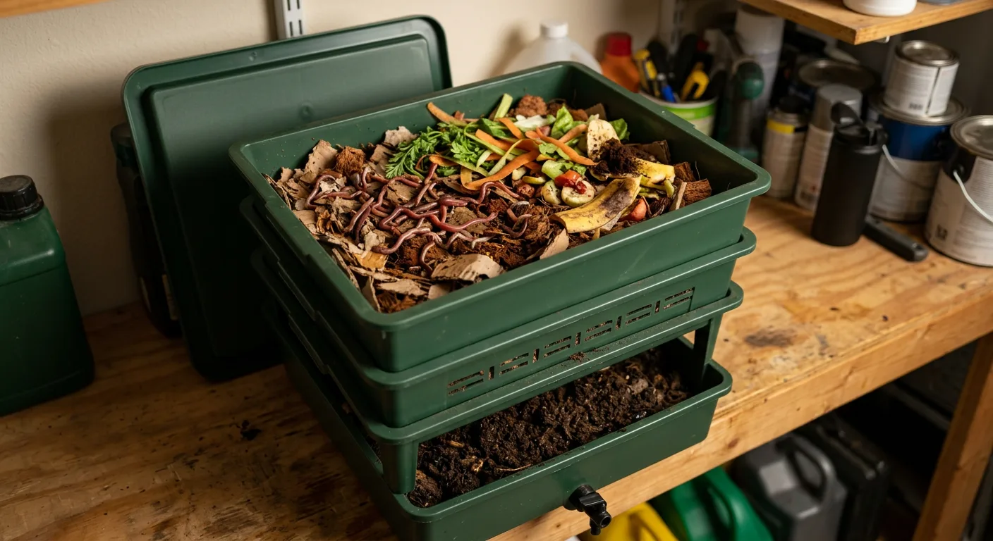 Setting Up a Home Worm Bin for Continuous Castings Supply