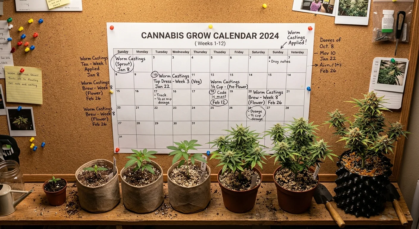 Complete Worm Castings Application Schedule: Seed to Harvest